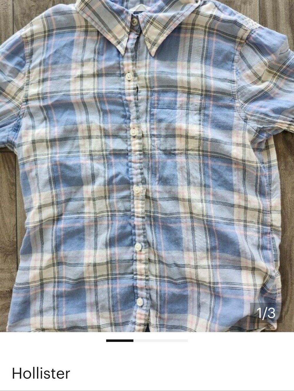 Hollister Light Cotton Summer Button Down